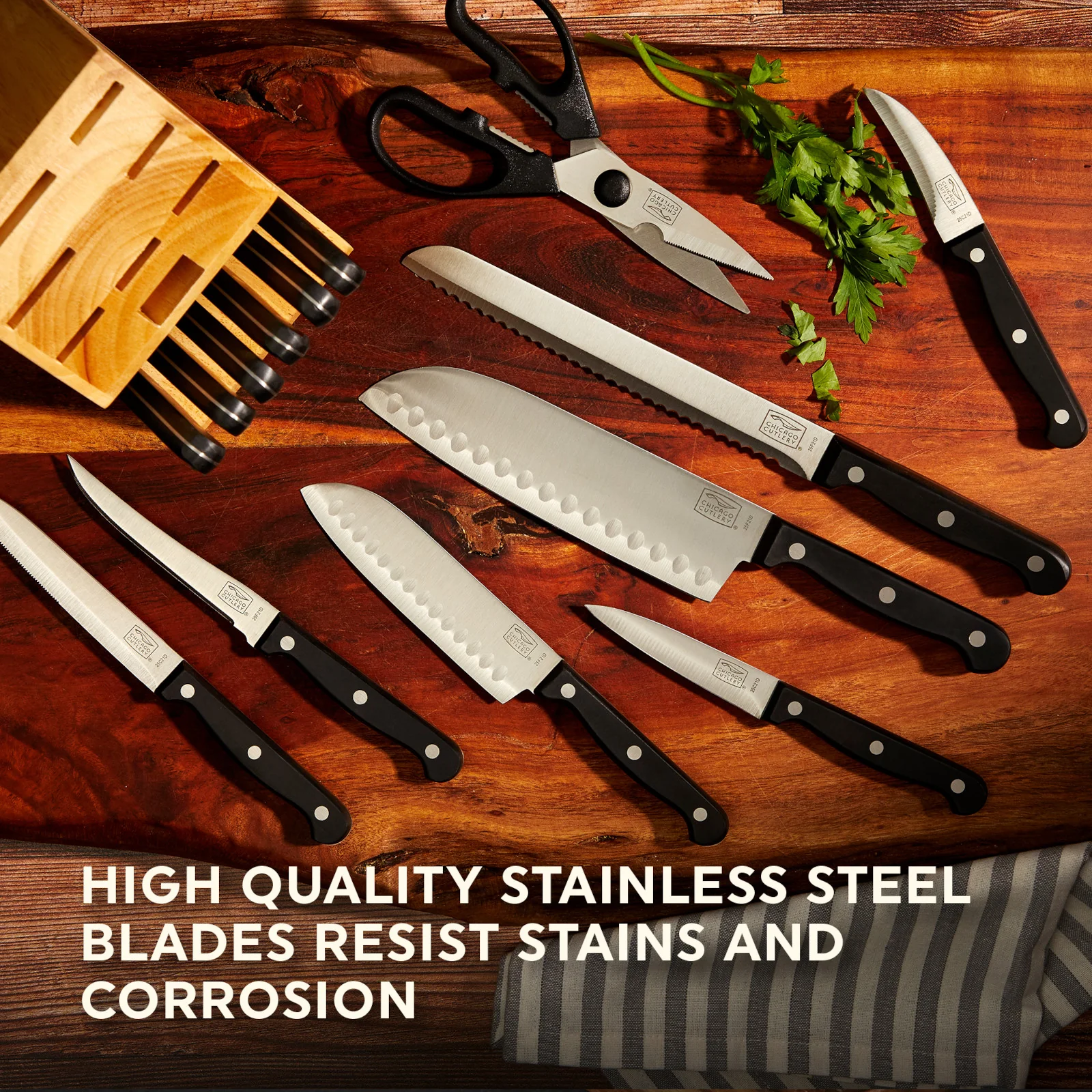 Chicago Cutlery® EssentialsTM 15-piece Block Set - Image 4