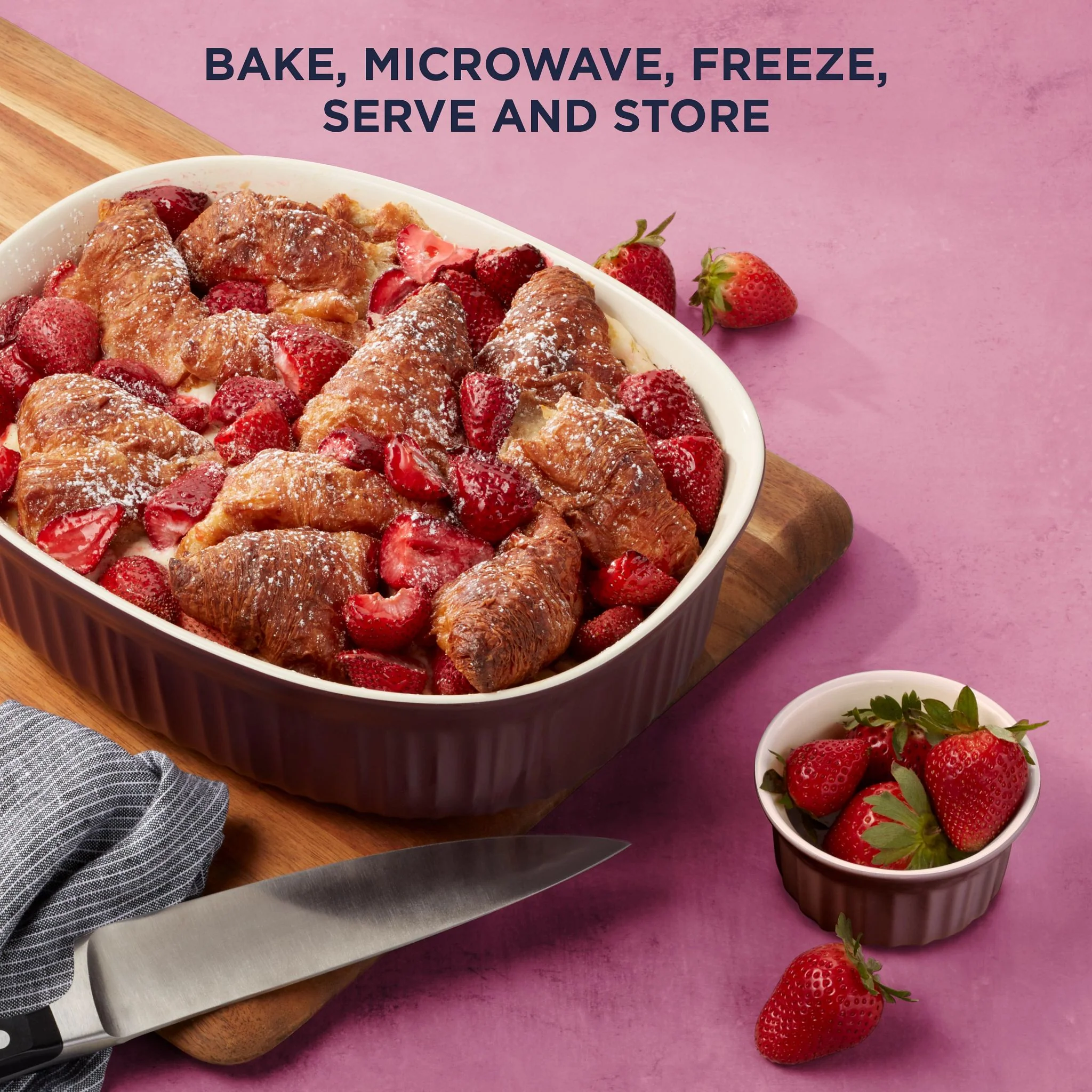 CorningWare® French Colors 10-piece Bakeware Set, Cabernet - Image 3