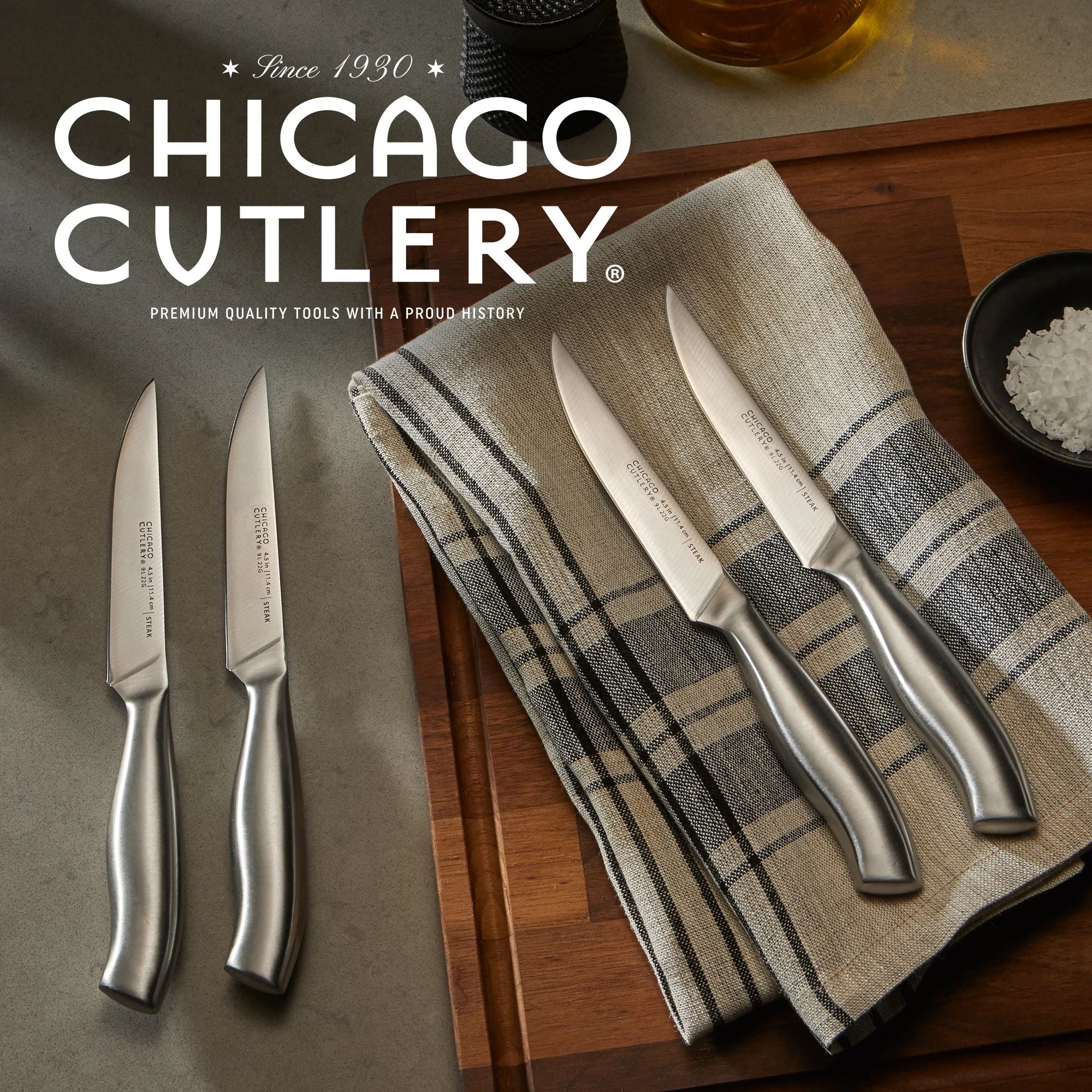 Chicago Cutlery® Insignia SteelTM 4-piece Steak Knife Set - Image 5