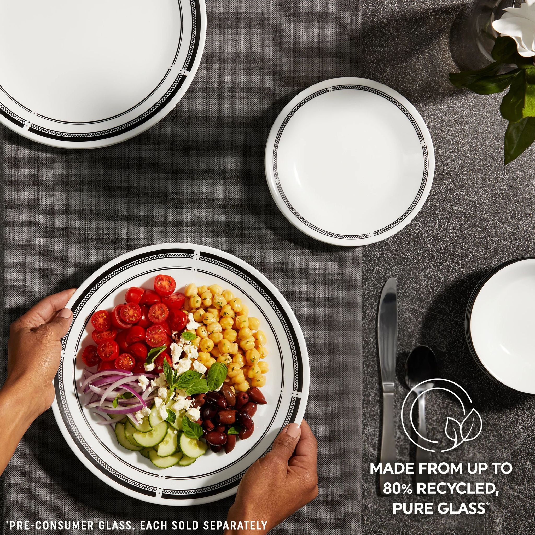 Corelle® Brasserie 6.75" Appetizer Plate, 6-pack - Image 4