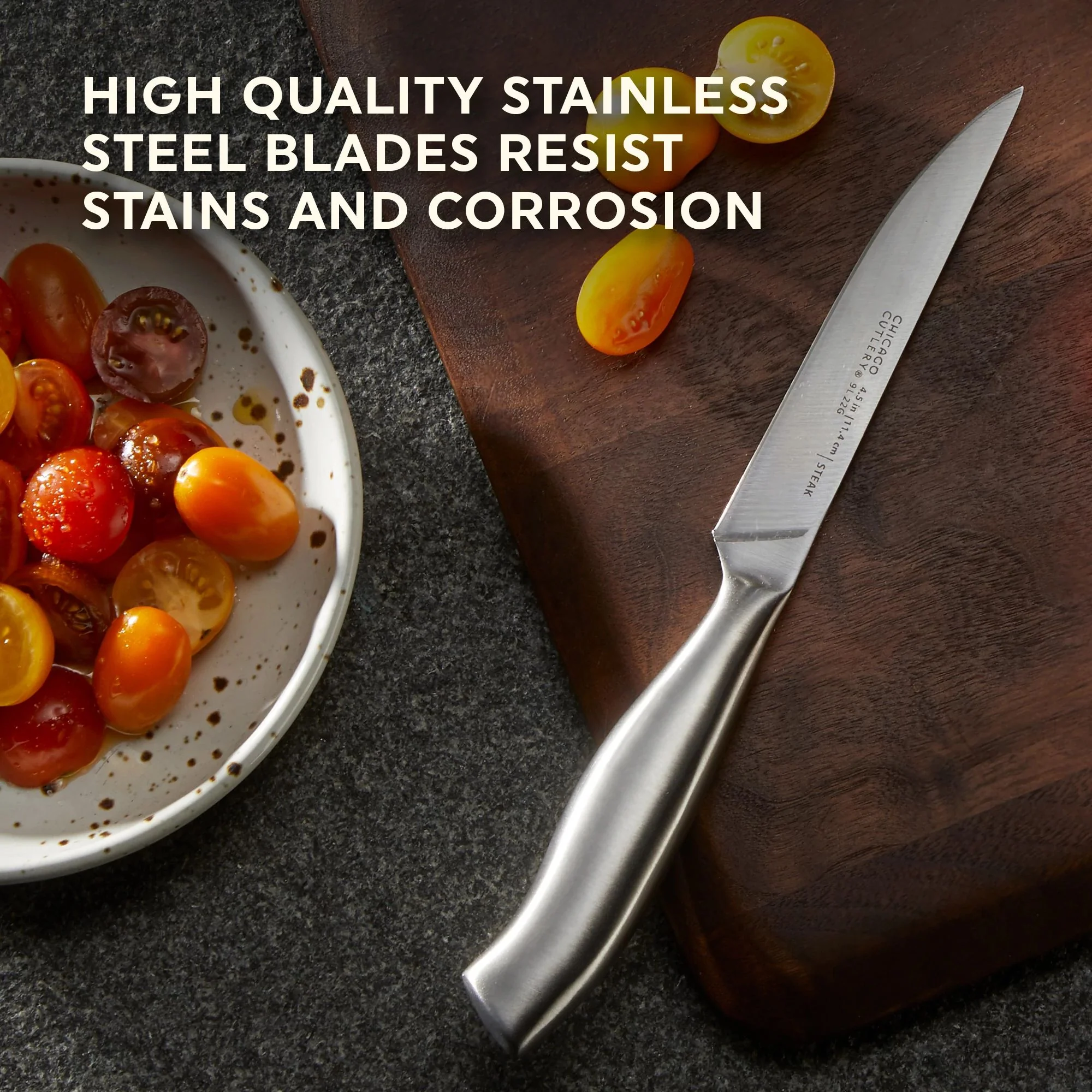 Chicago Cutlery® Insignia SteelTM 4-piece Steak Knife Set - Image 4