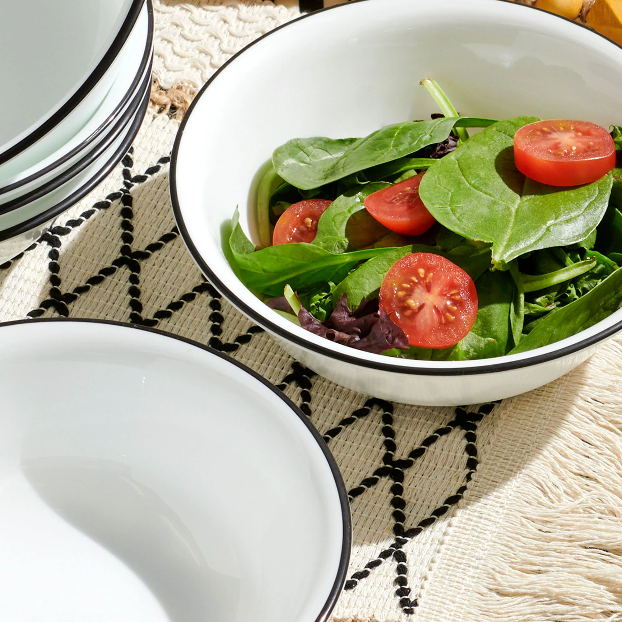 Corelle® Delicate Grid 18-piece Dinnerware Set, Service for 6 - Image 6