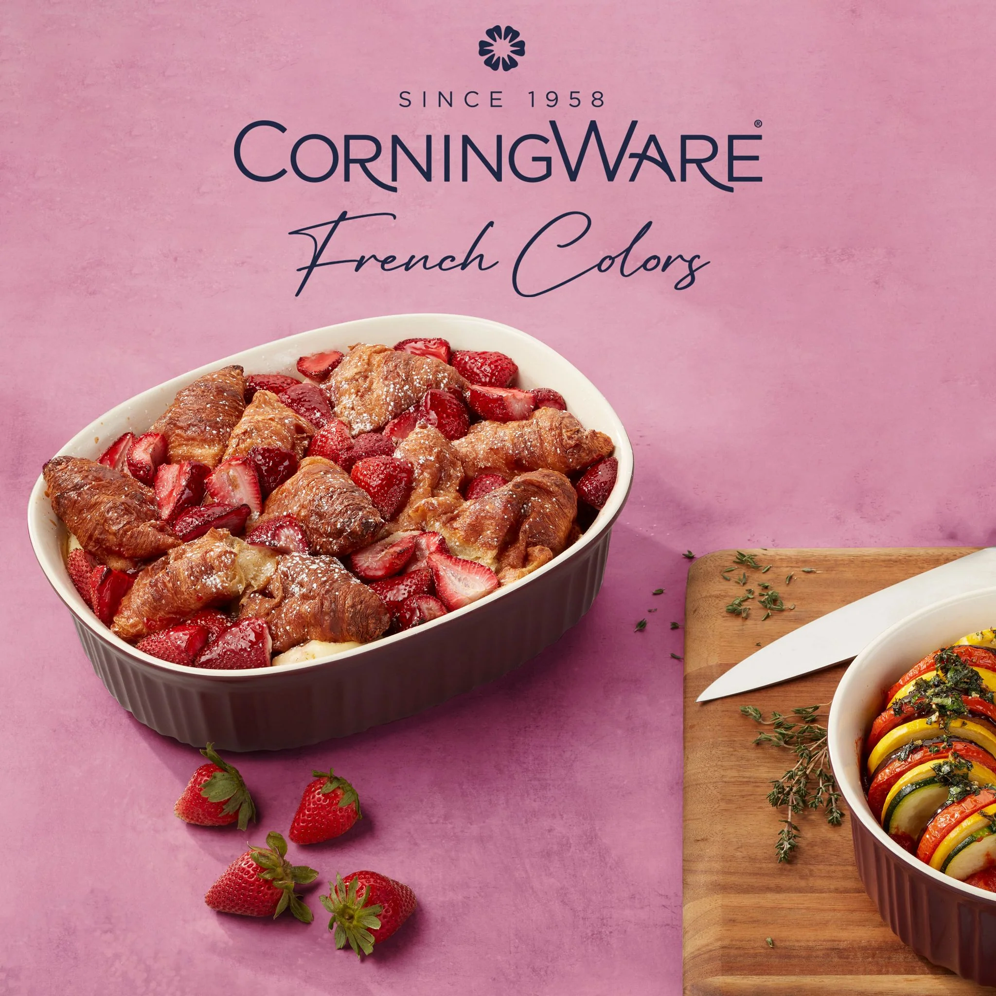 CorningWare® French Colors 6-piece Bakeware Set, Cabernet - Image 6