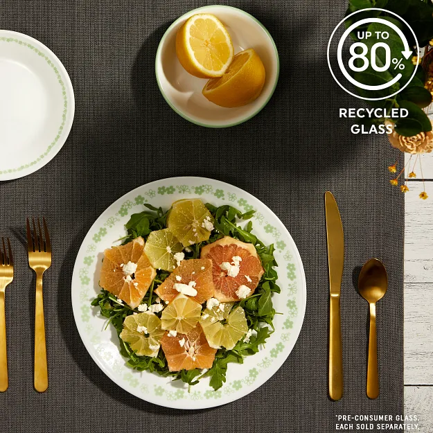 Corelle® Spring Blossom Green 10.25" Dinner Plate - Image 5