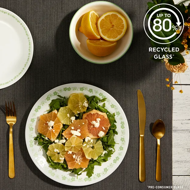Corelle® Spring Blossom Green 12-piece Dinnerware Set, Service for 4 - Image 5
