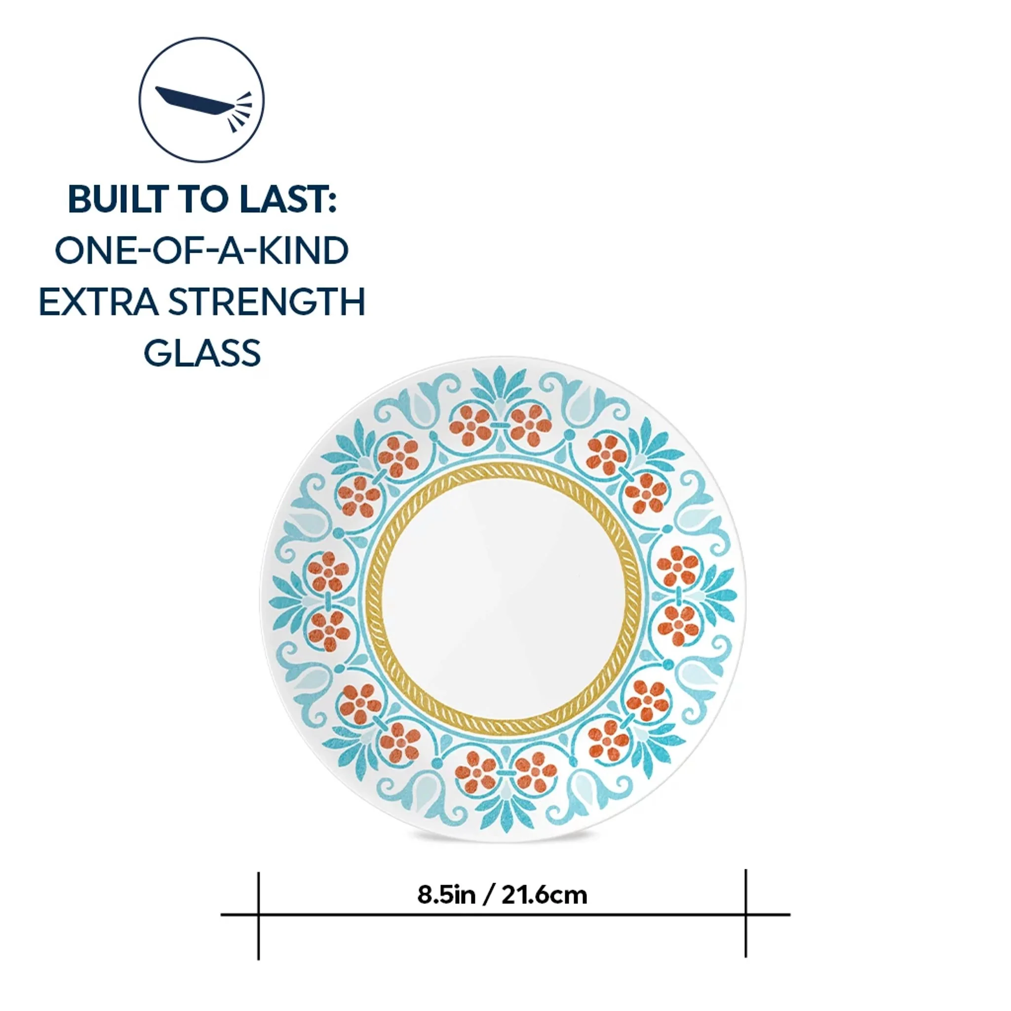 Corelle® Global Collection Terracotta Dreams, 8.5” Salad Plates, 6-pack - Image 5