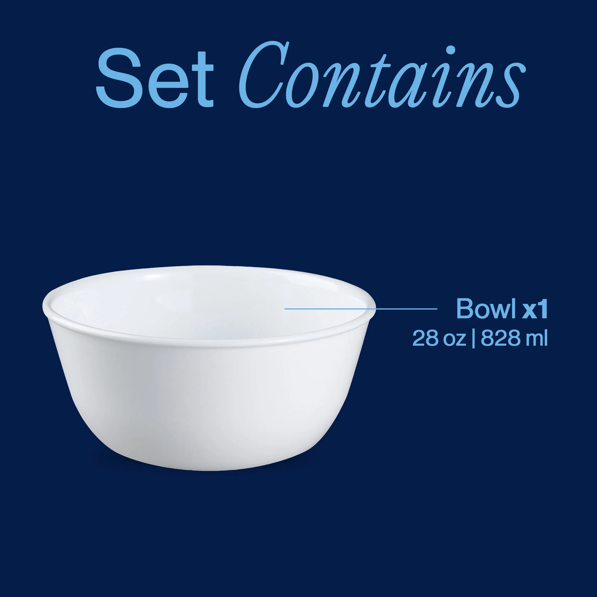 Corelle® Winter Frost White 28-ounce Large Soup Bowl - Image 3