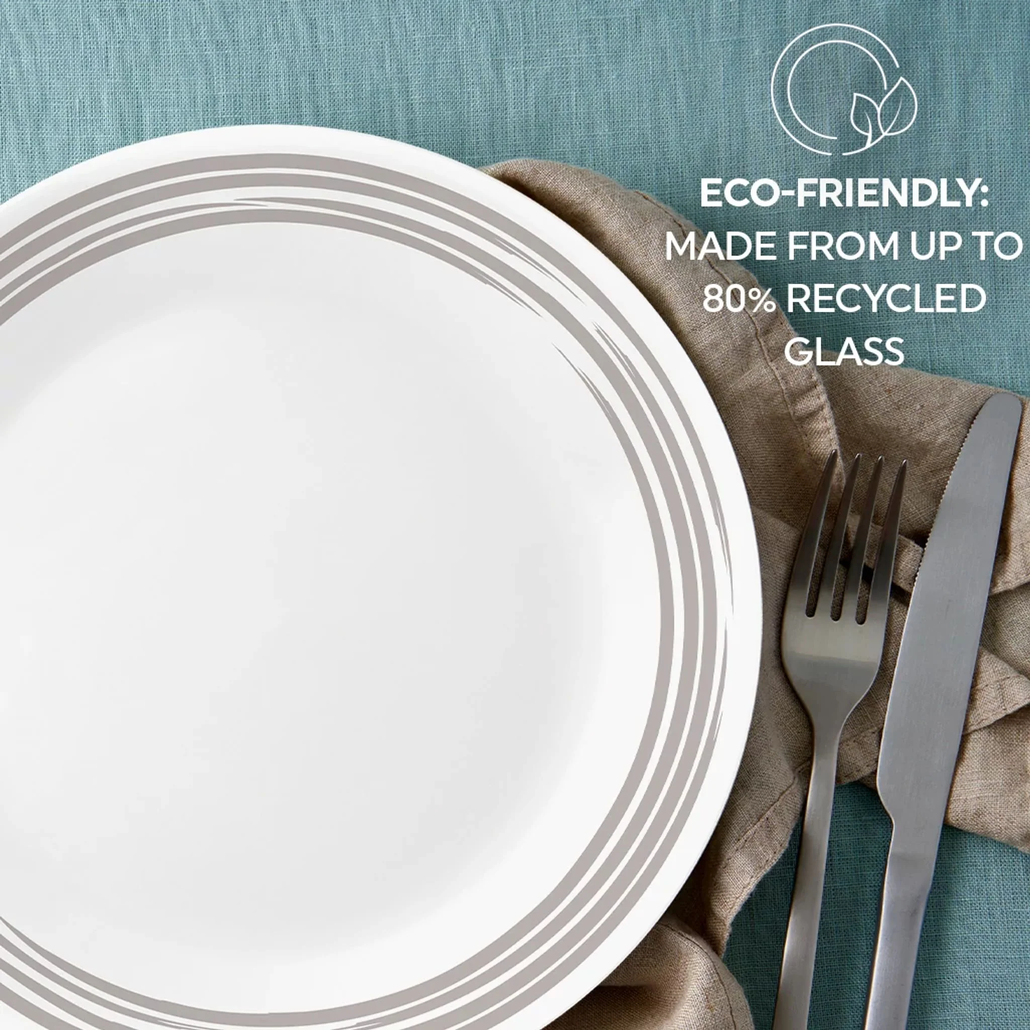 Corelle® Brushed Silver 8.5" Salad Plate - Image 6