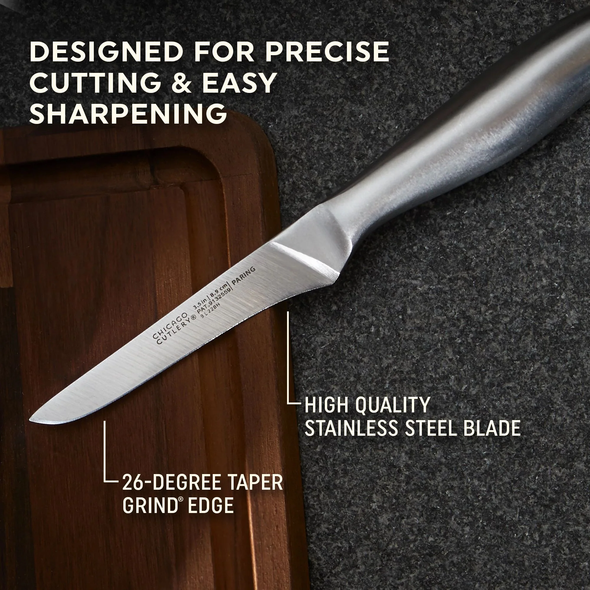 Chicago Cutlery® Insignia SteelTM 3-piece Knife Set - Image 2