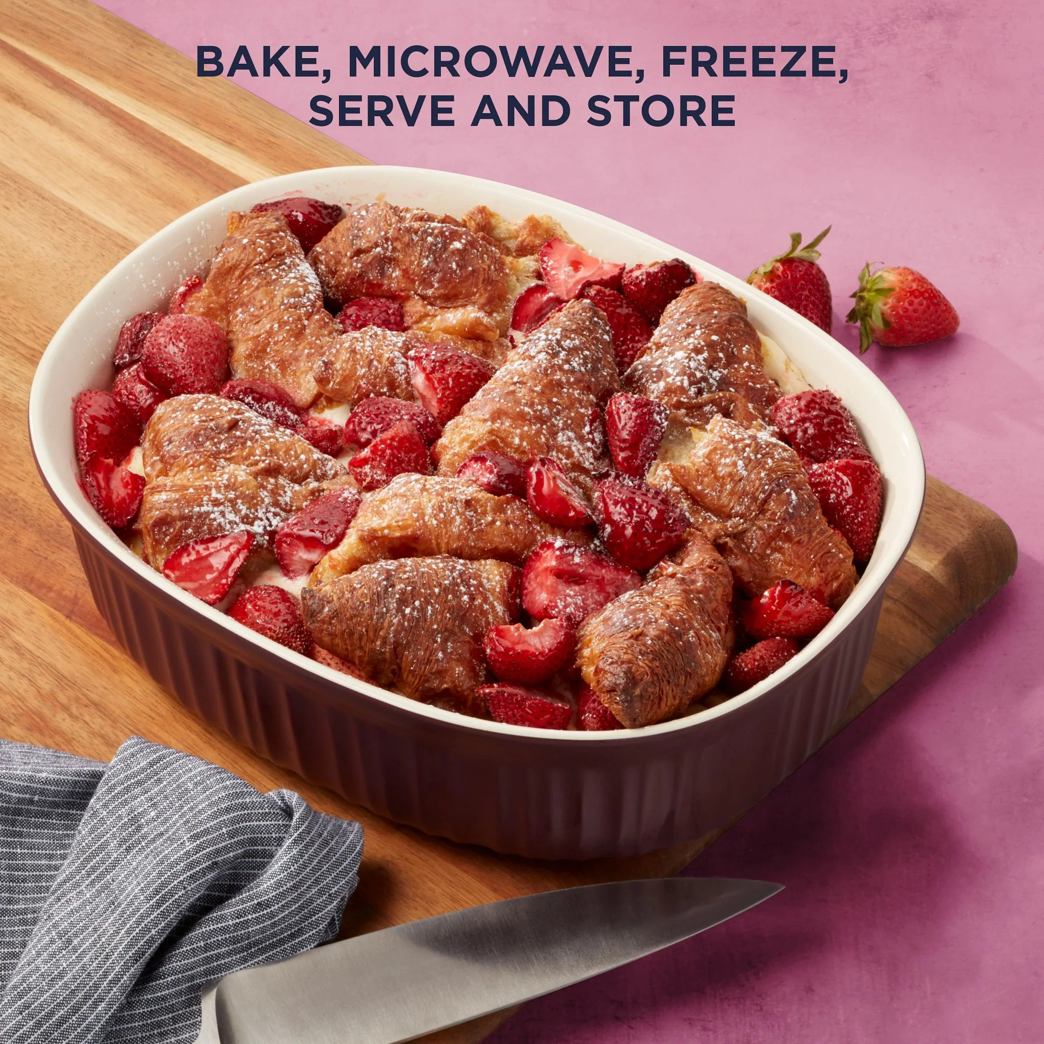 CorningWare® French Colors 6-piece Bakeware Set, Cabernet - Image 3