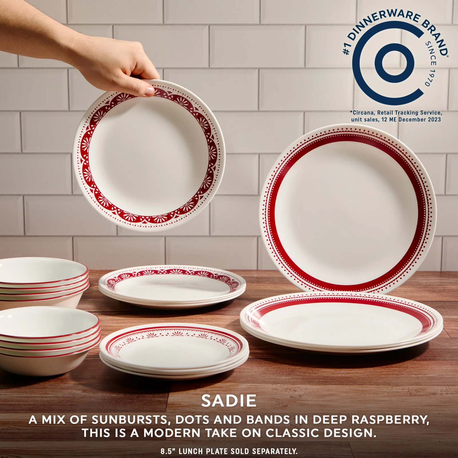 Corelle® Sadie 16-piece Dinnerware Set, Service for 4 - Image 3