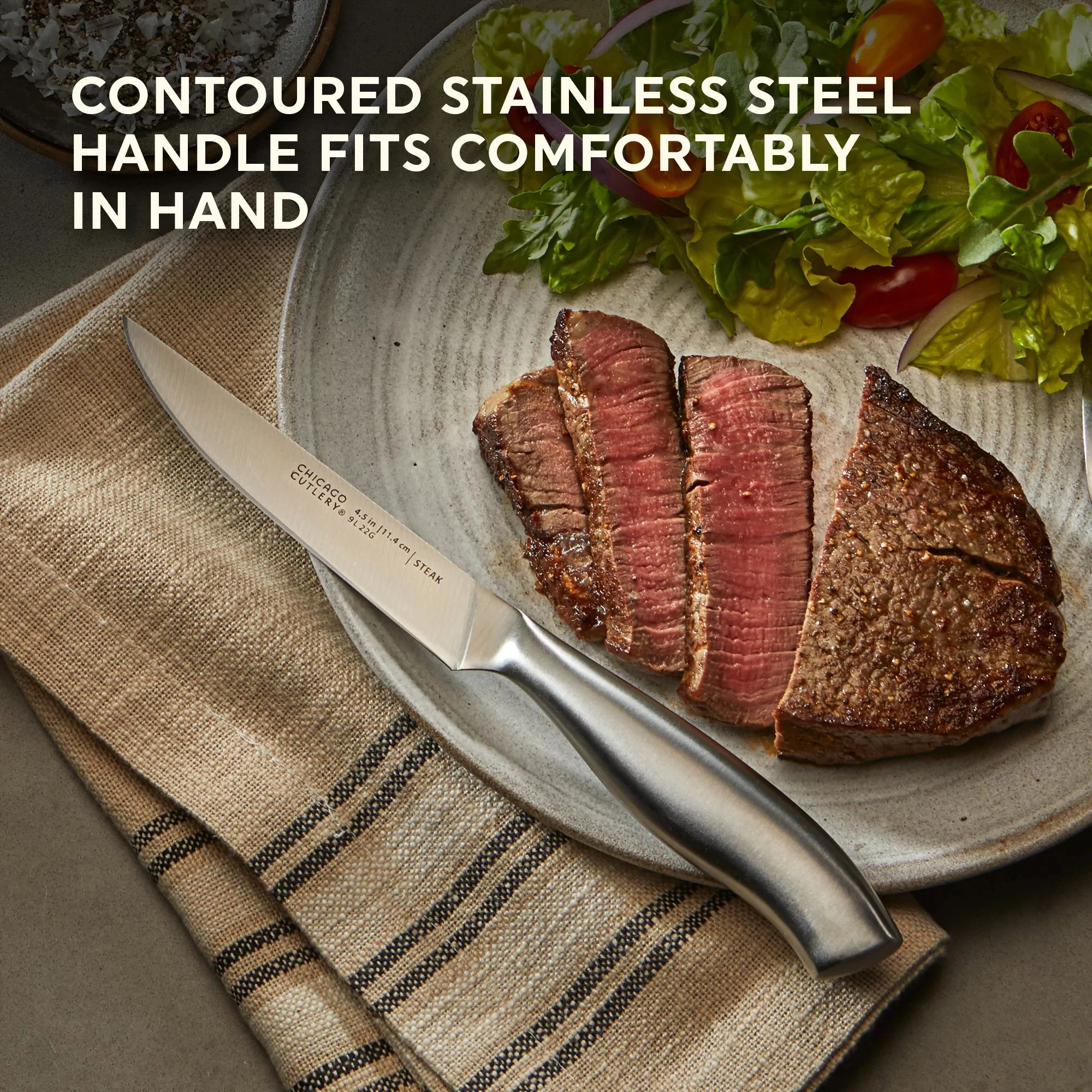 Chicago Cutlery® Insignia SteelTM 4-piece Steak Knife Set - Image 3
