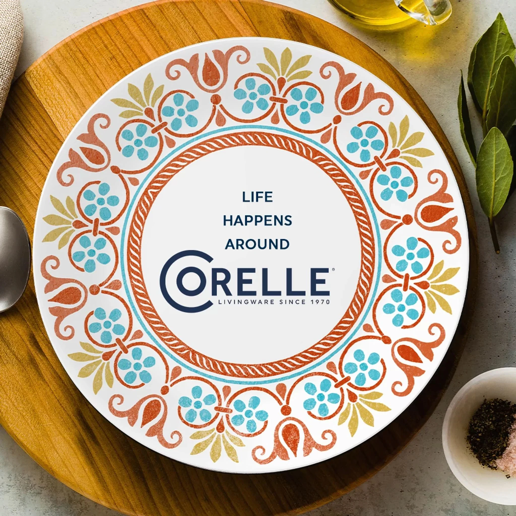 Corelle® Global Collection Terracotta Dreams 10.25" Dinner Plate - Image 5