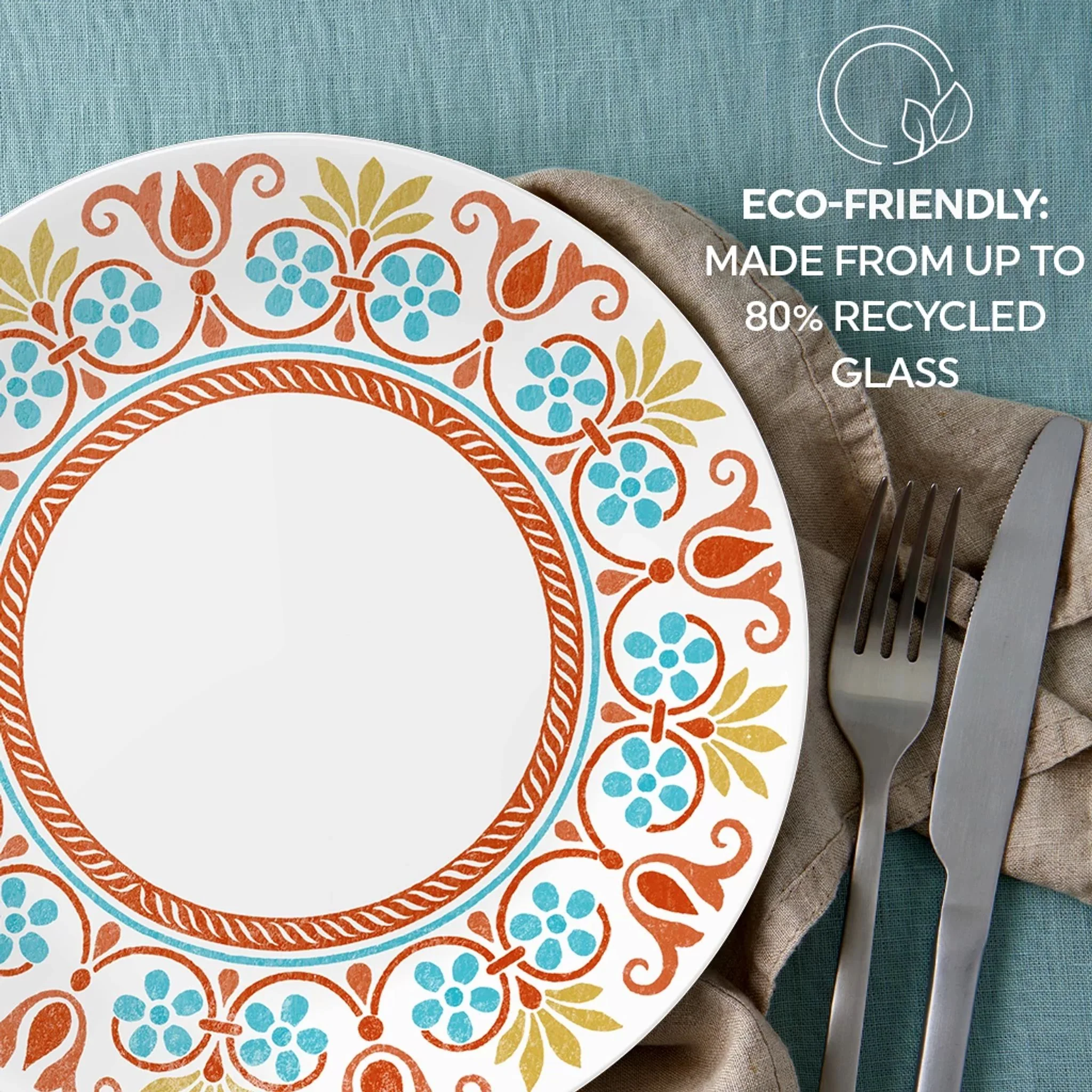Corelle® Global Collection Terracotta Dreams 10.25" Dinner Plate - Image 6