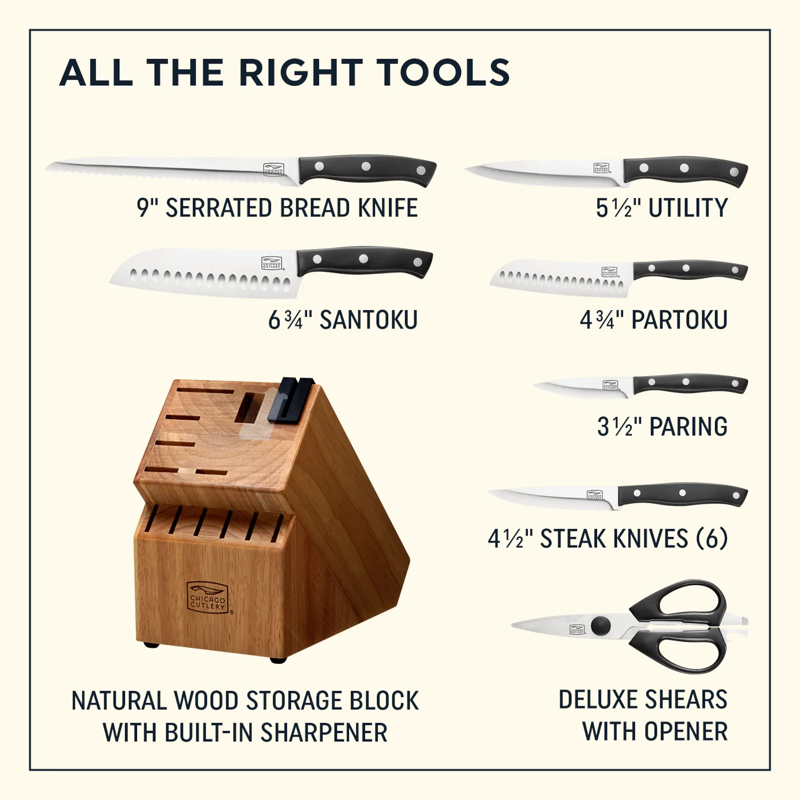 Chicago Cutlery® Ellsworth 13-piece Block Set - Image 6