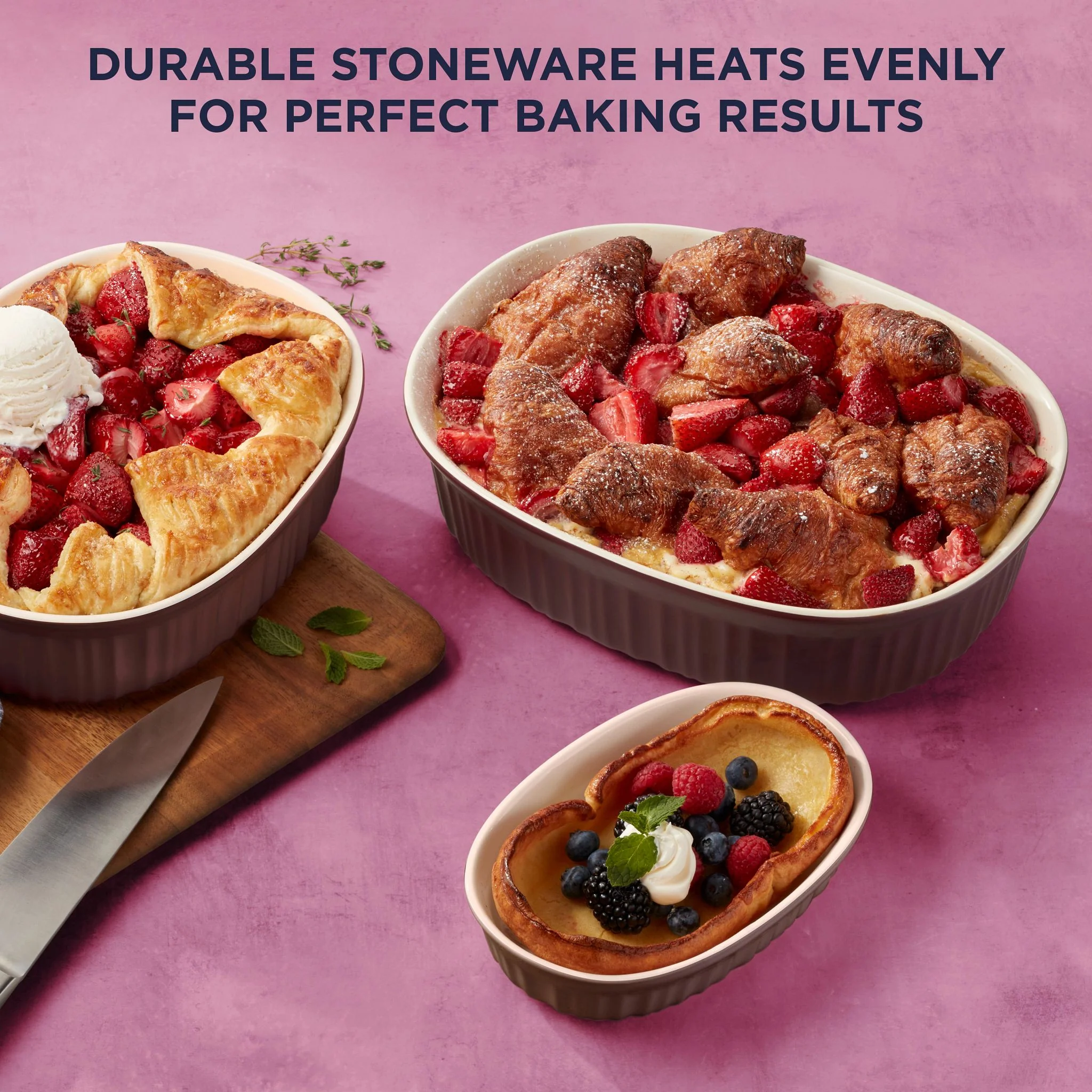 CorningWare® French Colors 10-piece Bakeware Set, Cabernet - Image 4