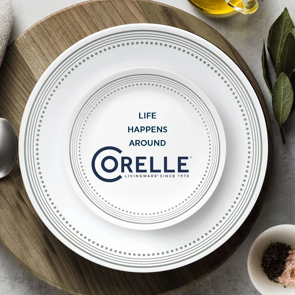 Corelle® Mystic Gray 18-piece Mugless Dinnerware Set, Service for 6 - Image 5
